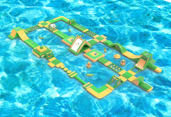 Sarı Yeşil PVC Şişme Su Engelleri Çember Challange Satılık