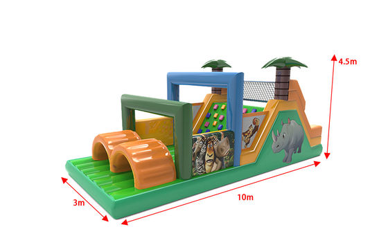 Palmiye ile Temalı Hayvan Gergedan Şişme Engelleme Yolu