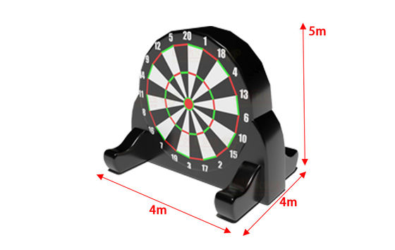 Yatak dış oyun alanı parkı için dev futbol dart şişirme oyunları
