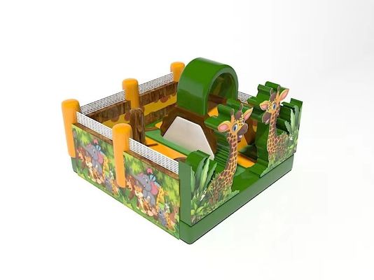 Çocuklar için şişme atlama kalesi zürafa tematik parkı Fiziksel gelişim