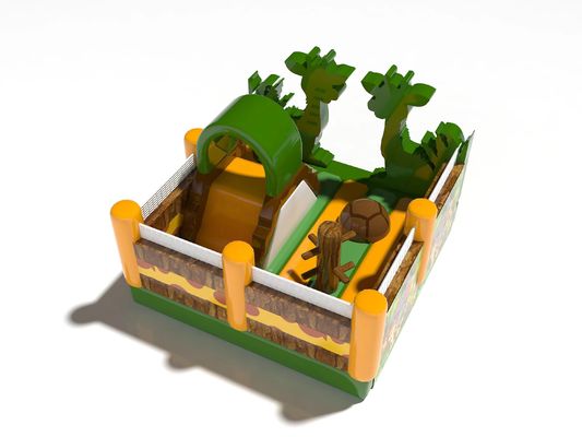 Çocuklar için şişme atlama kalesi zürafa tematik parkı Fiziksel gelişim