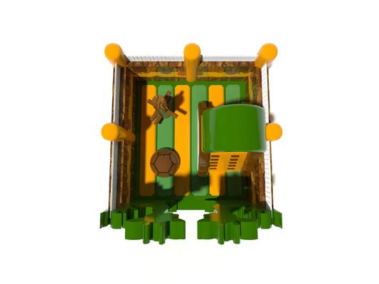 Çocuklar için şişme atlama kalesi zürafa tematik parkı Fiziksel gelişim