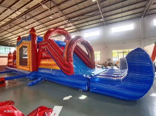 Anak-anak rumah bouncing kembung dan slide disesuaikan dengan pool stopper
