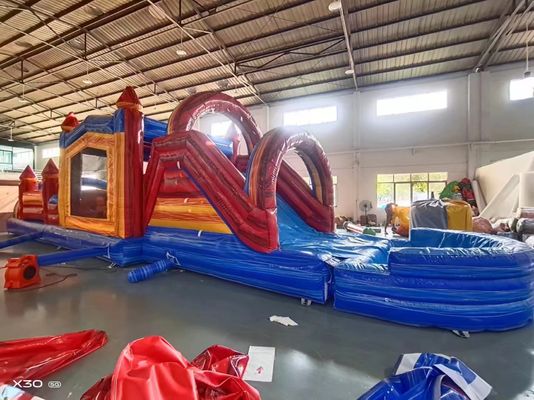 Anak-anak rumah bouncing kembung dan slide disesuaikan dengan pool stopper