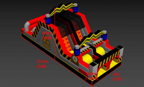 Tehlike Engelleri Şişme Çıkışlı Evler İki Kaydırmalı Kaleler