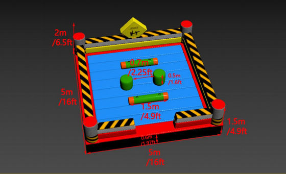 Yatak Dışarıda Şişme Dövüş Oyunu Gençler İçin Oyun Alanı Spor