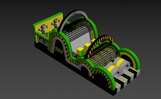 Açık hava parkı oyun alanı şişme engeller kaydırma ile toksik