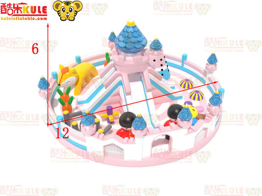 Şişme Kale Çizgilerle Büyük Daire Çocuklar İçin Kapalı Oyun Alanı