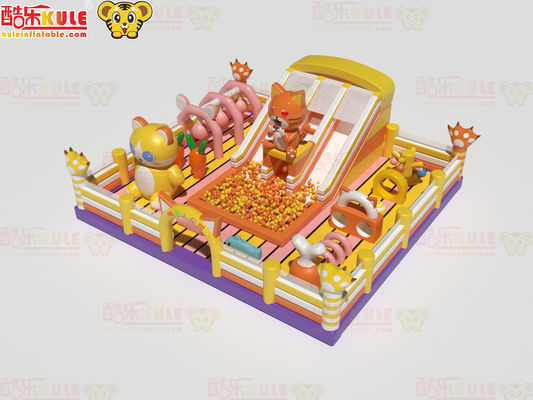 Jumping Castle Şişme park Büyük Okyanus havuzu ile sıçrama evi