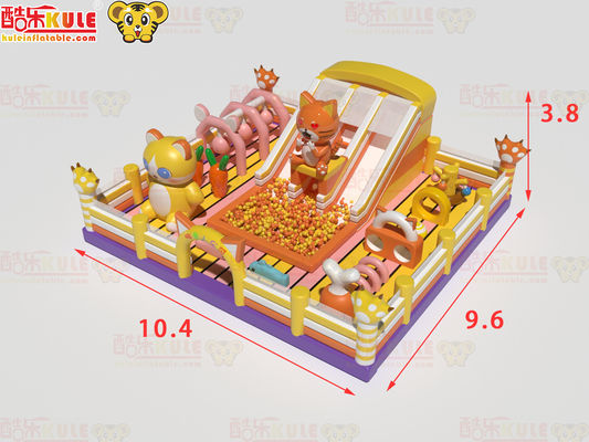 Jumping Castle Şişme park Büyük Okyanus havuzu ile sıçrama evi