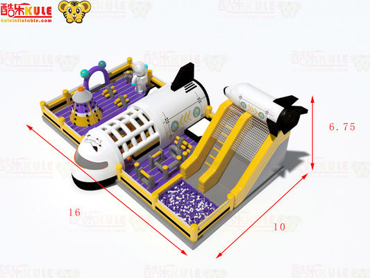Uçak temalı şişme sıçrama kalesi 160 metrekarelik ticari sınıf