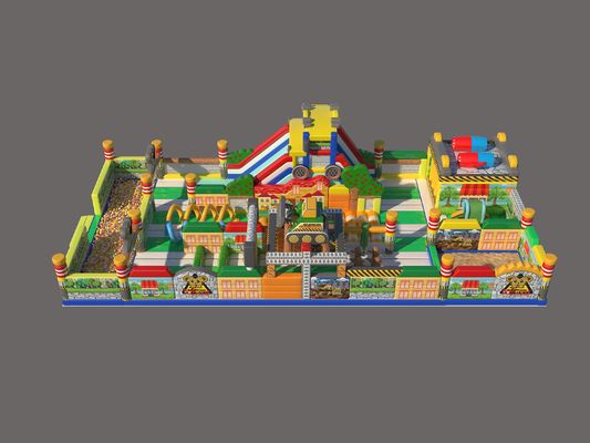 Taman Hiburan Inflatable Theme Jungle Tiger untuk Taman bermain anak-anak