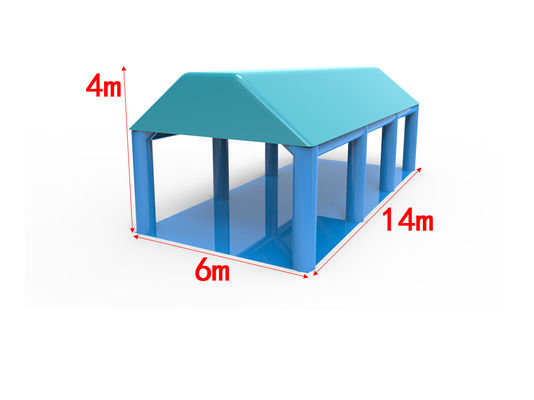 Mavi Açık Hava Şişme Çadırlar Tavsiye edilmiş Taşınabilir Hava Yapısı