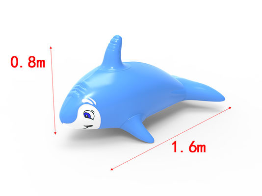 Kapalı Açık Oyun Alanı Parkı İçin Mavi Yunus Şişirme Oyuncakları