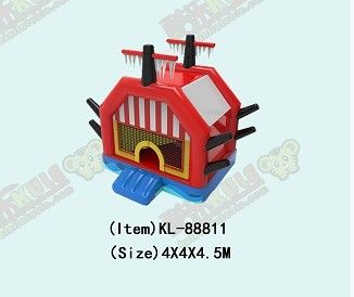 Kapal Bajak Laut Kecil Kastil Bouncing Inflatable untuk Anak-anak