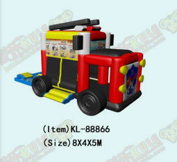 İtfaiye Kamyonu Çocuklar İçin Şişme Kale Atlama Evi