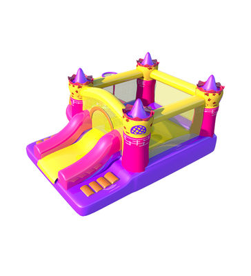 Komersial Bouncer Inflatable Kuning Pink Ungu Warna