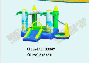 Kastil Pengunci Kecil Komersial yang Bisa Dipompa Dengan Kolam Renang untuk Anak-anak