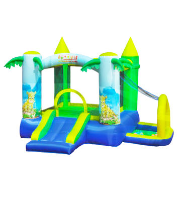 Kastil Pengunci Kecil Komersial yang Bisa Dipompa Dengan Kolam Renang untuk Anak-anak