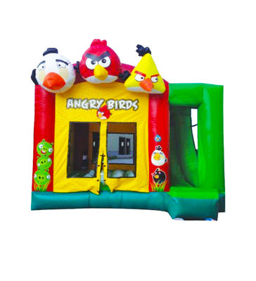 Angry Birds Teması Şişme Atlama Kalesi Çift Dikiş