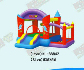 Dolphin desenli ticari şişme sıçrama evi