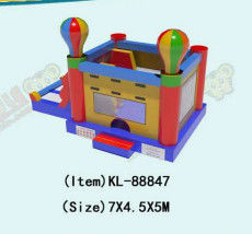 Hot Air Balloon Tema Komersial Inflatable Small Jumping Castle
