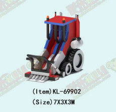 Buldozer şişme kuru kaydırma Kiralık Çocuk Eğlence Parkı