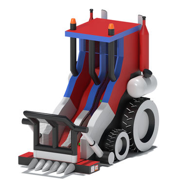 Buldozer şişme kuru kaydırma Kiralık Çocuk Eğlence Parkı