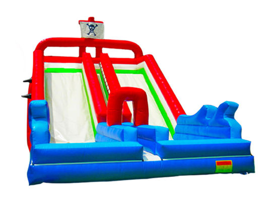 Anak-anak Taman Hiburan Inflatable Dua Jalur Big Slide Untuk Sewa