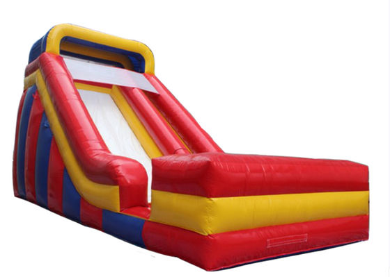 Merah Kuning Biru Anak-anak Taman Hiburan Slide Inflatable Untuk Sewa