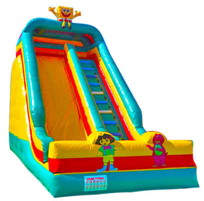 SpongeBob Anak-anak Taman Hiburan Slide Inflatable Untuk Anak-anak