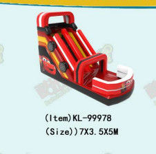 Merah warna mobil balap inflatable licin Slide Untuk Sewa