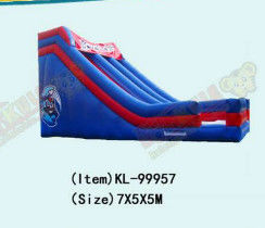 Anak-anak taman hiburan berwarna biru kembung Slide Untuk Sewa