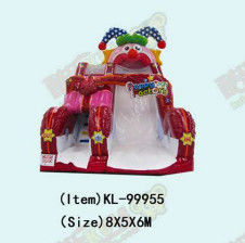 Badut Tema Happy Joy Pabrik Besar Inflatable Slide Sewa