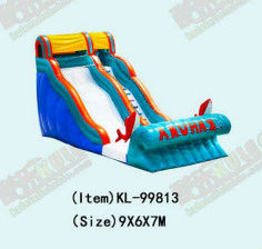 Slide Inflatable Disesuaikan Dengan Warna Cerah Taman Hiburan