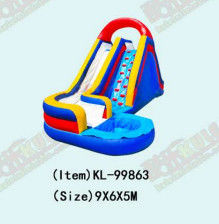 Slide Inflatable yang Berwarna-warni dan Bersemangat untuk Anak-anak Pengalaman Slide yang Menyenangkan