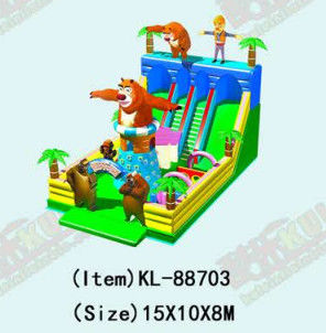 Anak-anak Taman Hiburan Giraffe Animals Slide Untuk Sewa