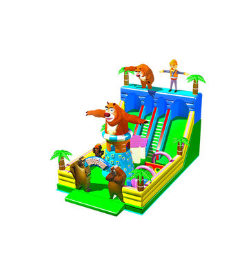 Anak-anak Taman Hiburan Giraffe Animals Slide Untuk Sewa