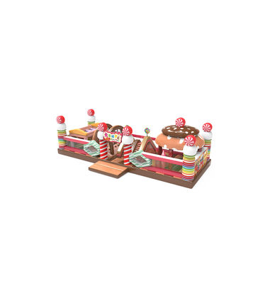 Candy Cake Theme Children Fun Park Inflatable Slide Bouncy