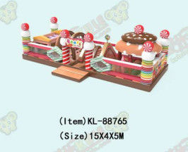 Candy Cake Theme Children Fun Park Inflatable Slide Bouncy