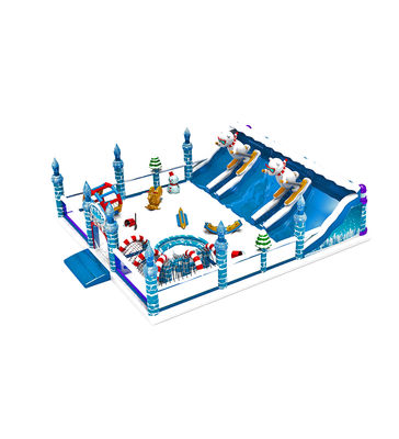 Büyük Kar Toprağı Çocuk Eğlence Parkı Kum Toprağı ile şişilebilir