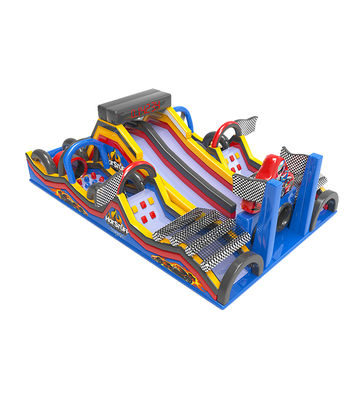 Racing - Themed Inflatable Playground: Thrills on Tracks Speed and Fun