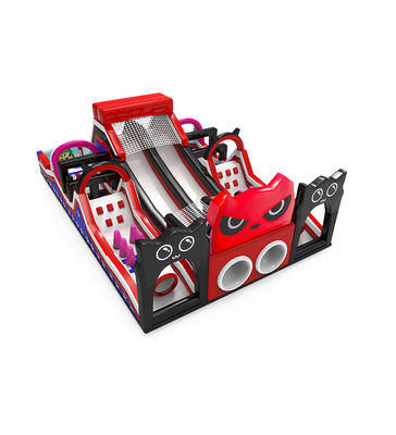 Themed Inflatable Park: Red - Black Adventure Joy for Children