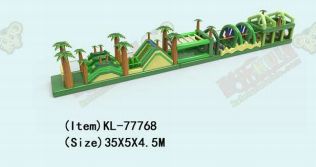 Tropical Jungle - Gaya Inflatable Hiburan untuk Anak-anak Play Area