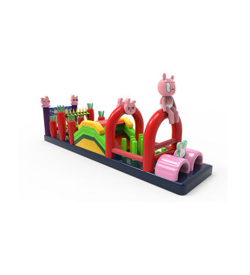 Karakter Kartun Set Main Anak-Anak Bergaya Kelinci Lucu - Berbasis Rintangan Bermain