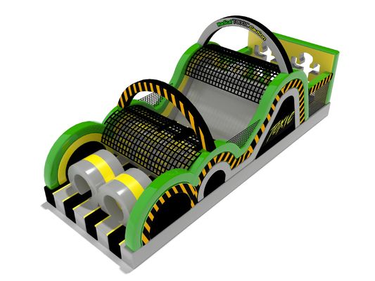 Açık hava parkı oyun alanı şişme engeller kaydırma ile toksik